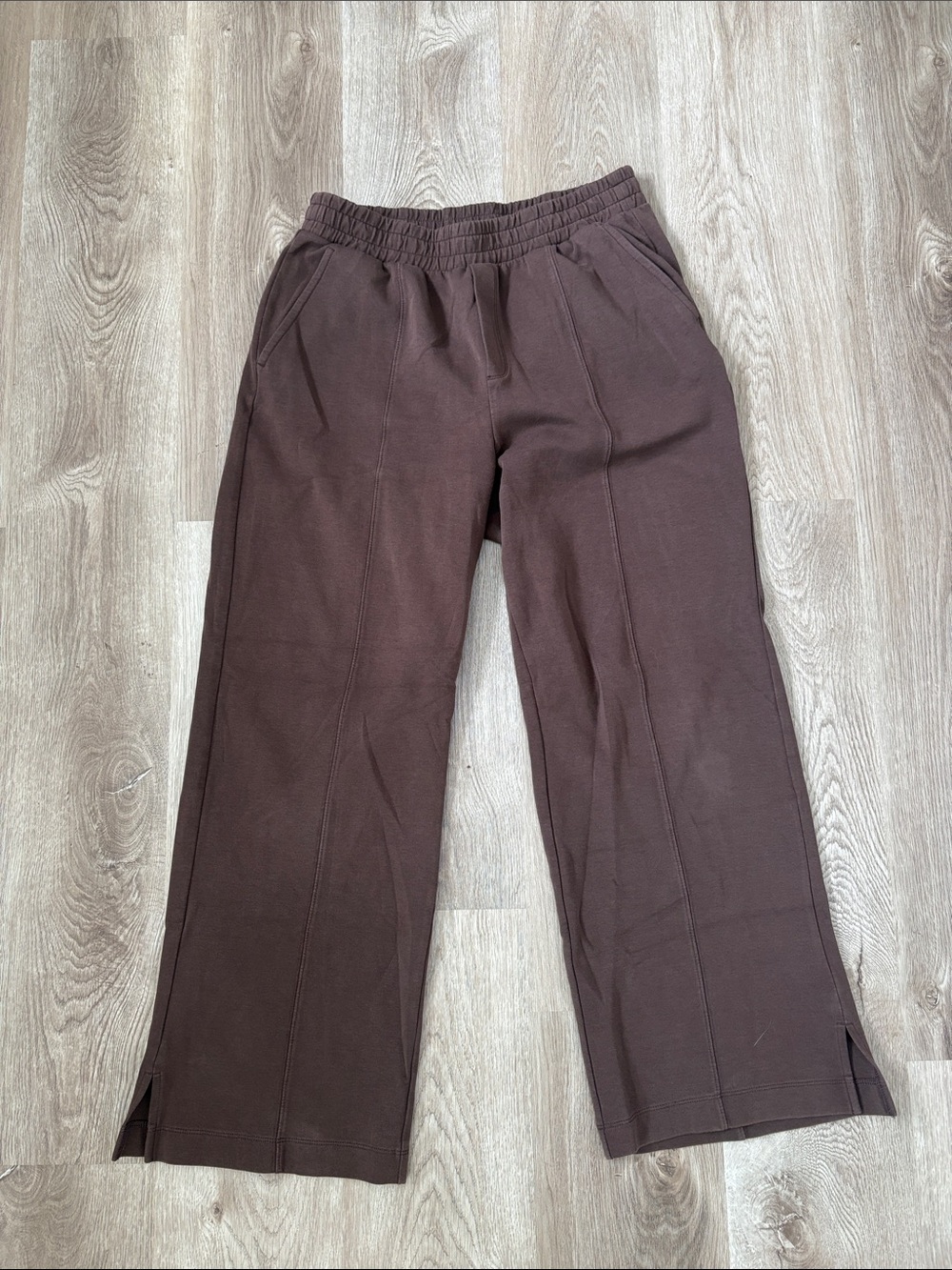 Wide Leg Brown sweat pants
